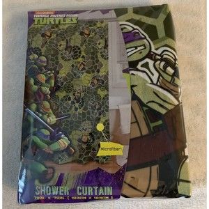 Teenage Mutant Ninja Turtles Nickelodeon Shower Curtain 72 X 72 NEW IN PKG 2014